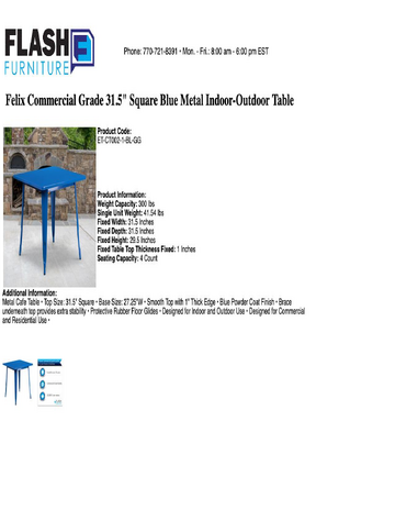 Spec Sheet
