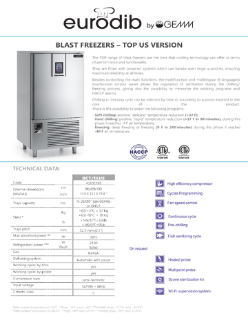 Spec Sheet