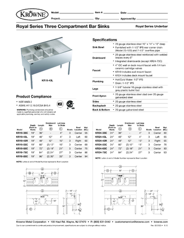 Spec Sheet