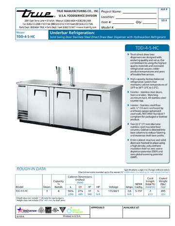 Spec Sheet