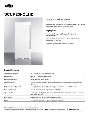 Spec Sheet
