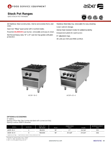 Spec Sheet
