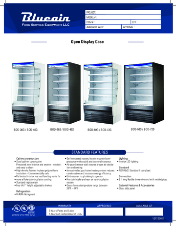 Spec Sheet