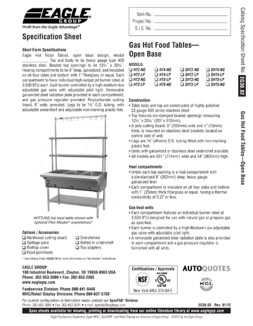 Spec Sheet