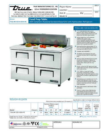 Spec Sheet