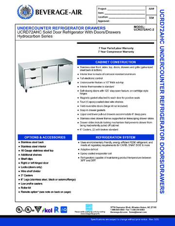 Spec Sheet