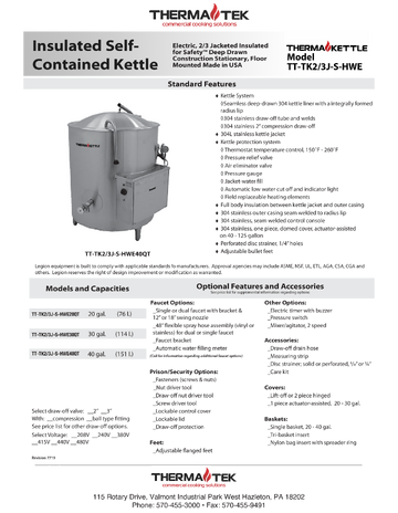 Spec Sheet