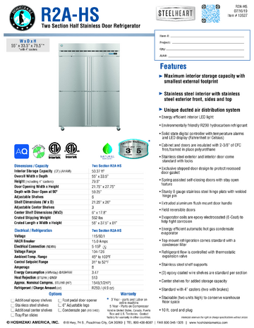 Spec Sheet