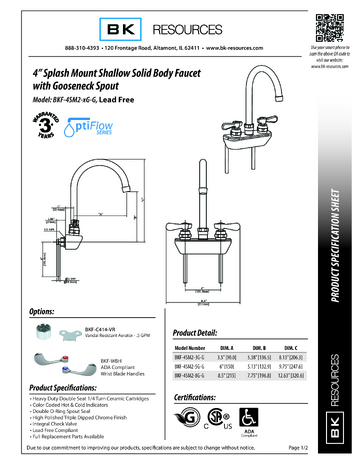 Spec Sheet