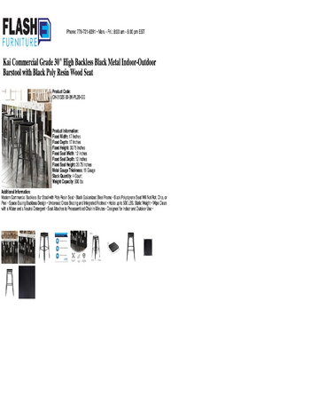 Spec Sheet