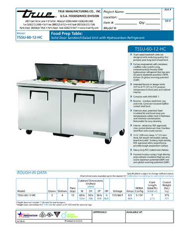 Spec Sheet