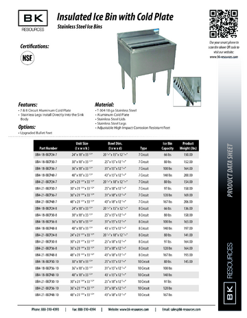 Spec Sheet
