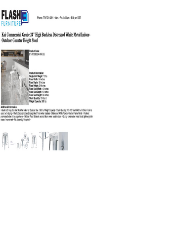 Spec Sheet