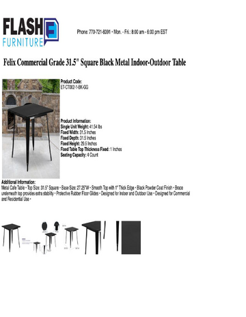 Spec Sheet