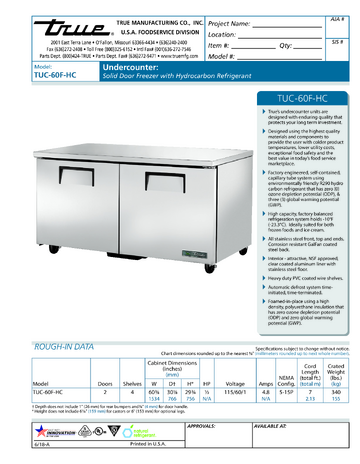 Spec Sheet