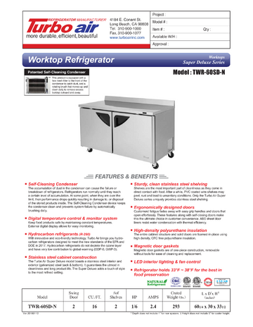 Spec Sheet