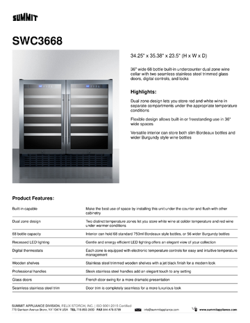 Spec Sheet
