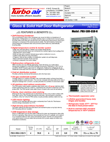 Spec Sheet