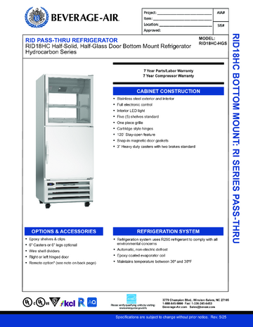 Spec Sheet
