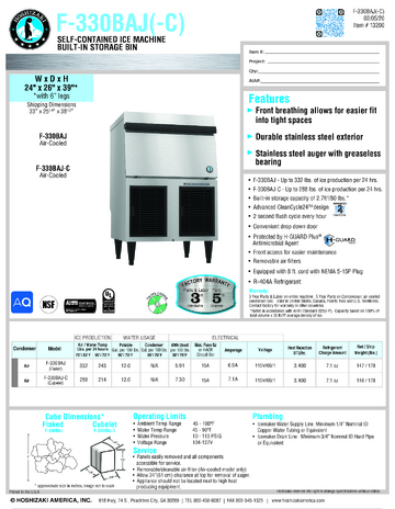 Spec Sheet