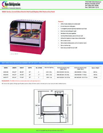 Spec Sheet