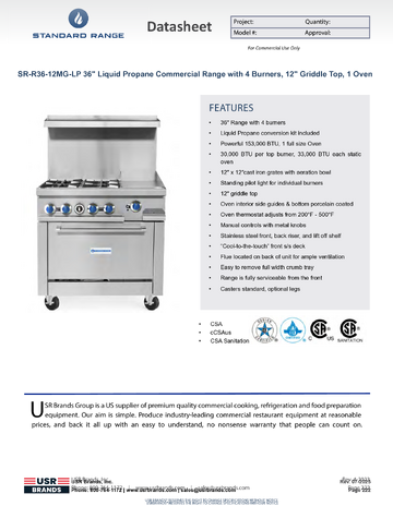 Spec Sheet