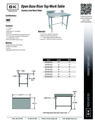 Spec Sheet