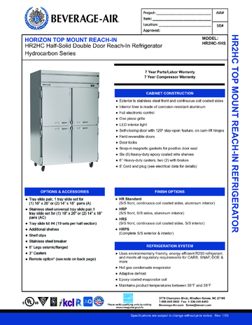 Spec Sheet