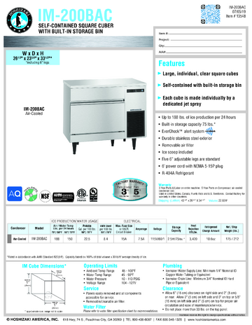 Spec Sheet