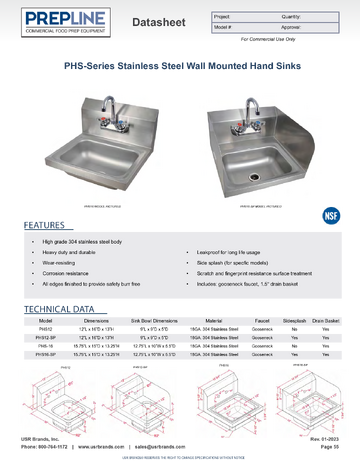 Spec Sheet