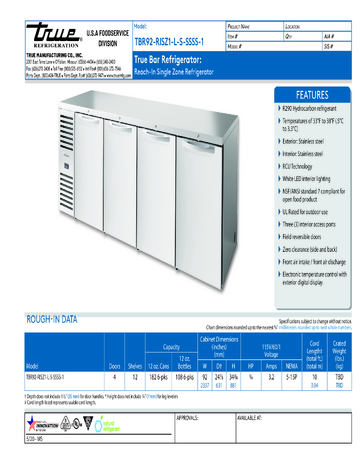 Spec Sheet