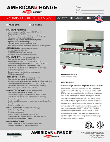 Spec Sheet