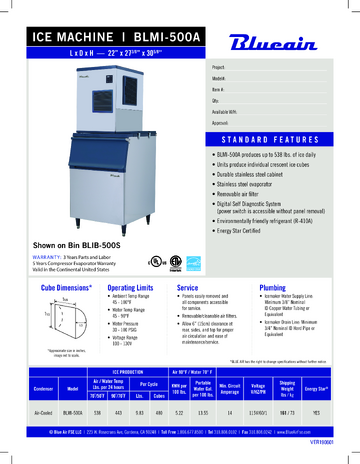 Spec Sheet