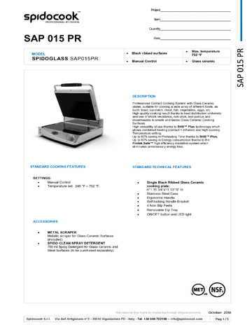 Spec Sheet
