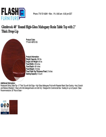 Spec Sheet