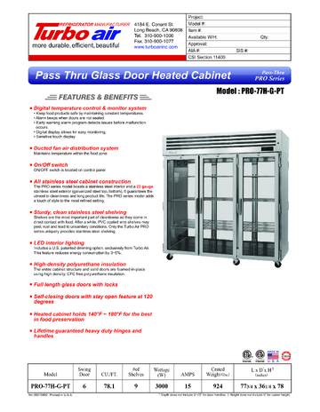 Spec Sheet