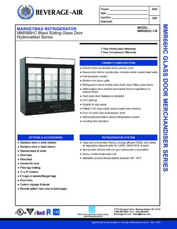 Spec Sheet