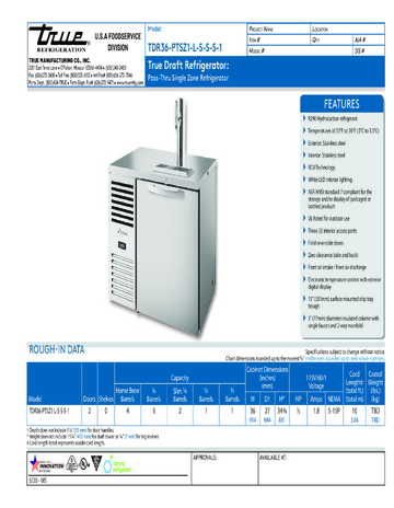 Spec Sheet