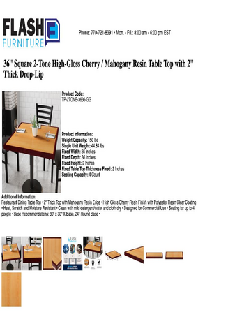 Spec Sheet