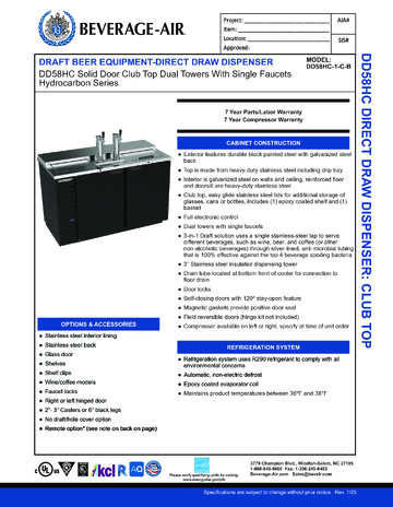 Spec Sheet