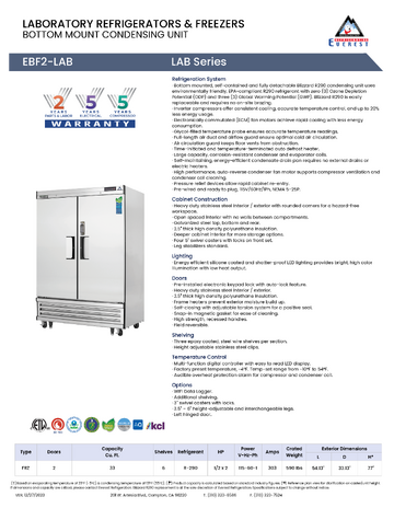 Spec Sheet