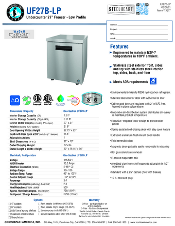 Spec Sheet