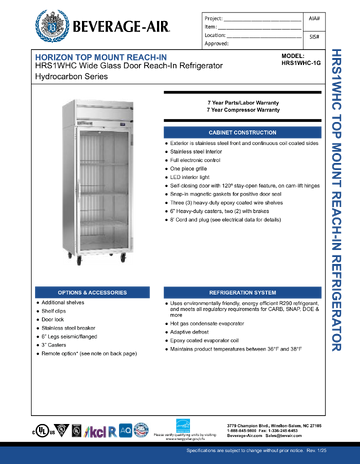 Spec Sheet