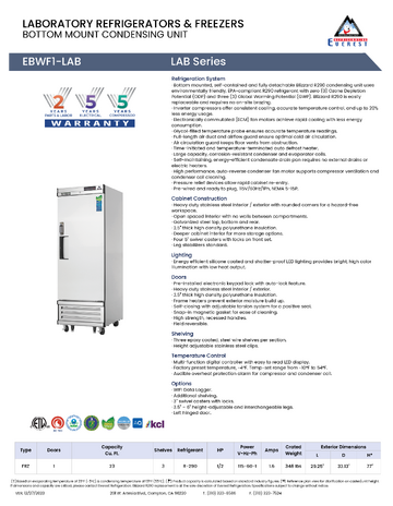 Spec Sheet