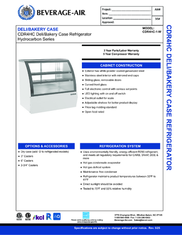 Spec Sheet