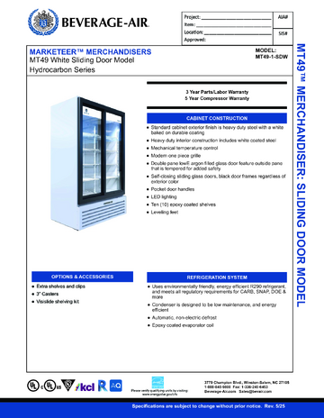 Spec Sheet