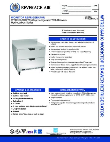 Spec Sheet