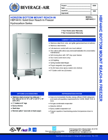 Spec Sheet