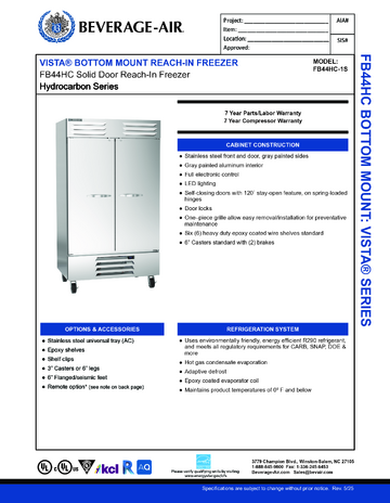 Spec Sheet