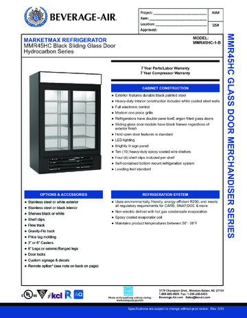Spec Sheet